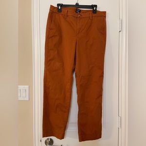 J.CREW HIGH RISE GIRLFRIEND CHINO PANTS